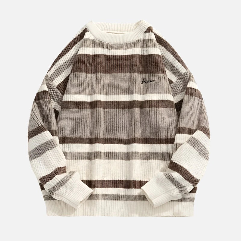 Autumn & Winter Knitted Stripped Pullover