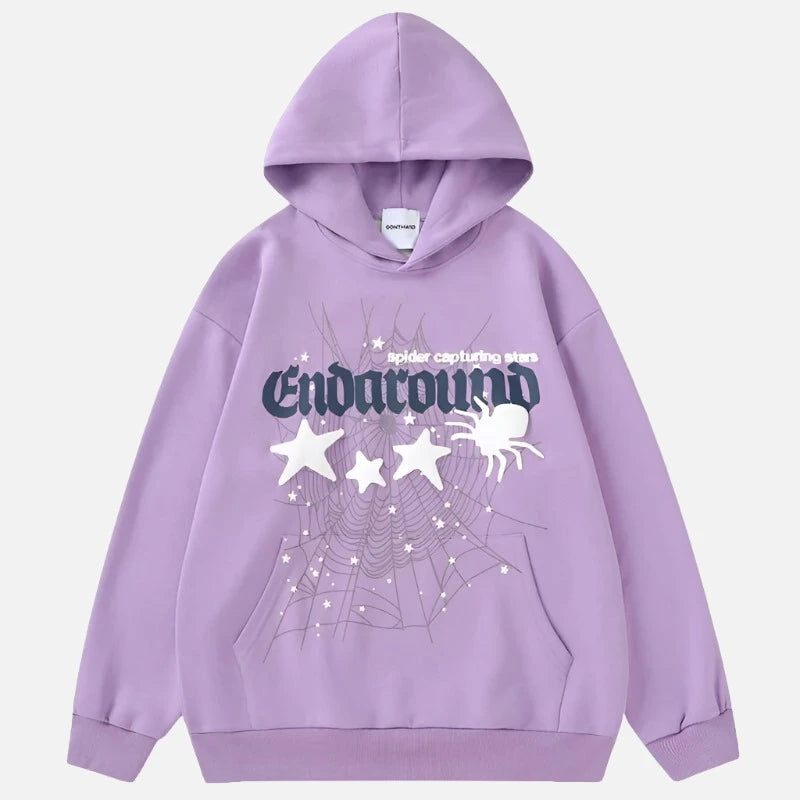 Y2k Web Retro Star Graphic Hoodie