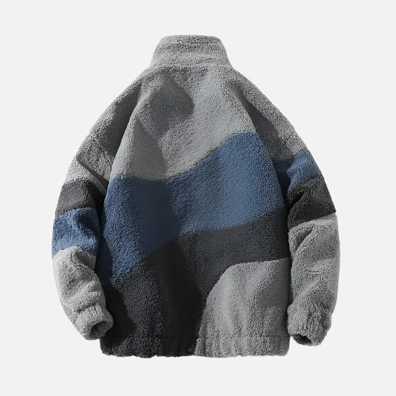 Autumn & Winter Tri-Colorway Sherpa Jacket