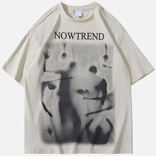 Nowtrend Shadow Society Graphic Oversized T-Shirt