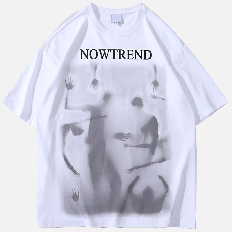 Nowtrend Shadow Society Graphic Oversized T-Shirt