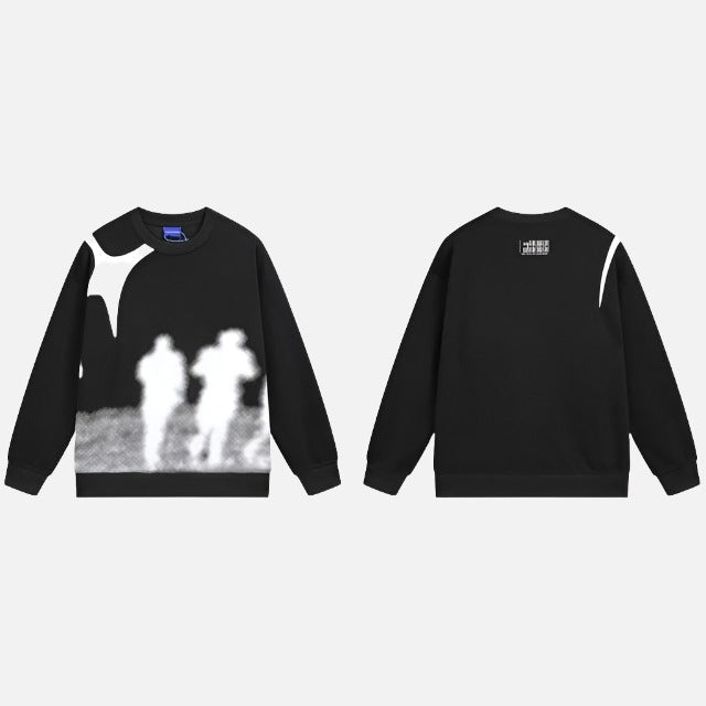 Shadow Y2k Fashion Oversized Sweater