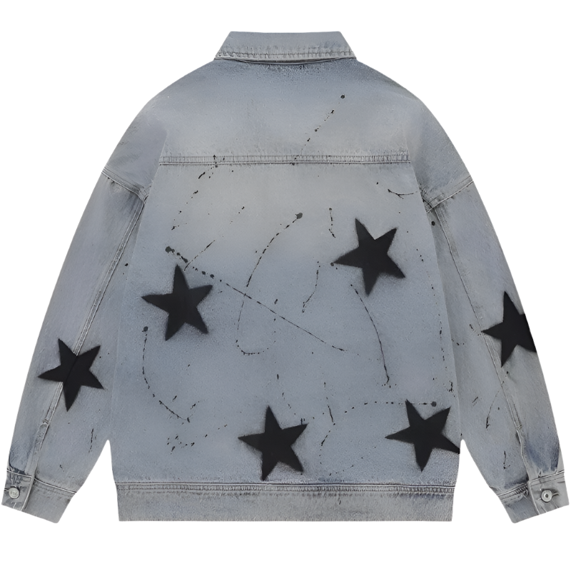 Y2k Star Demin Retro Jacket