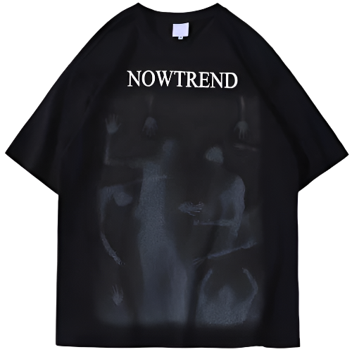 Nowtrend Shadow Society Graphic Oversized T-Shirt