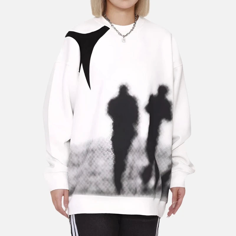 Shadow Y2k Fashion Oversized Sweater