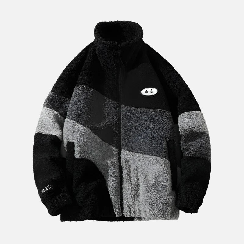 Autumn & Winter Tri-Colorway Sherpa Jacket