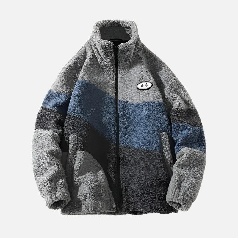 Autumn & Winter Tri-Colorway Sherpa Jacket