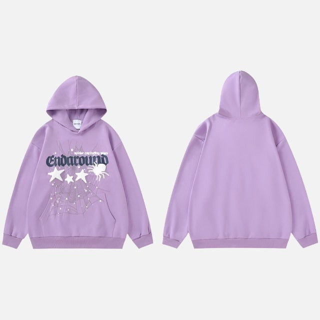 Y2k Web Retro Star Graphic Hoodie