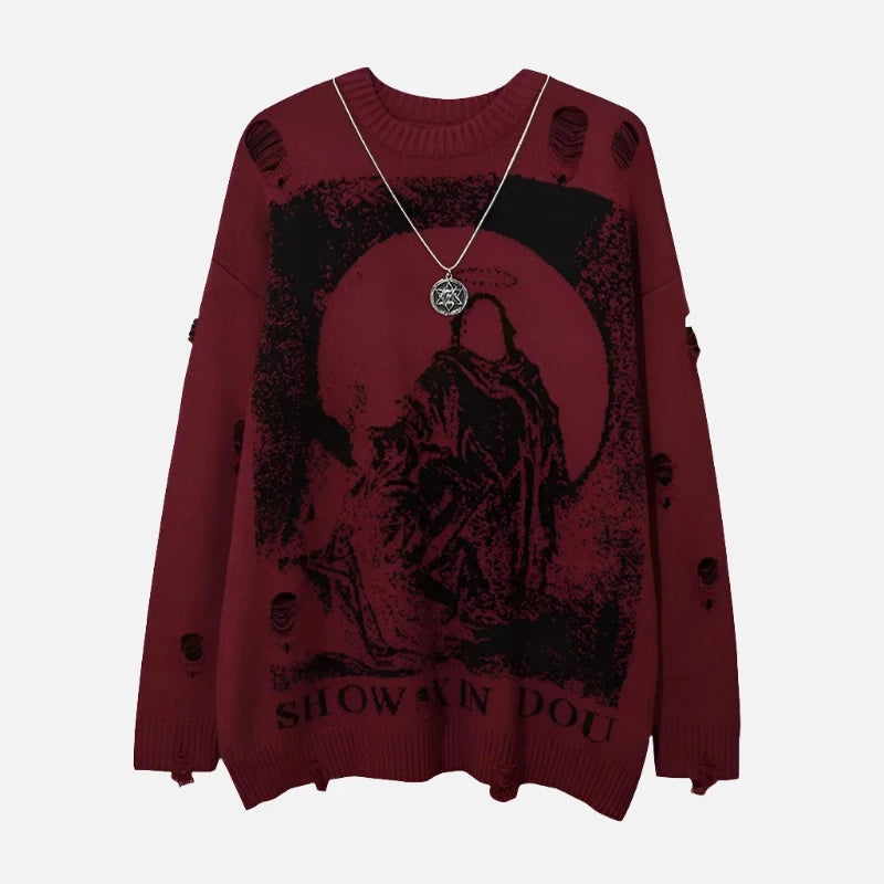 Salvation Knitted Ripper Hem Pullover