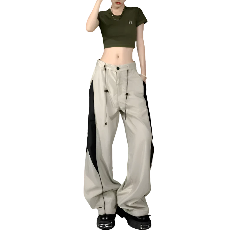 Baggy Oversized Sports Parachute Wide Leg Joggers