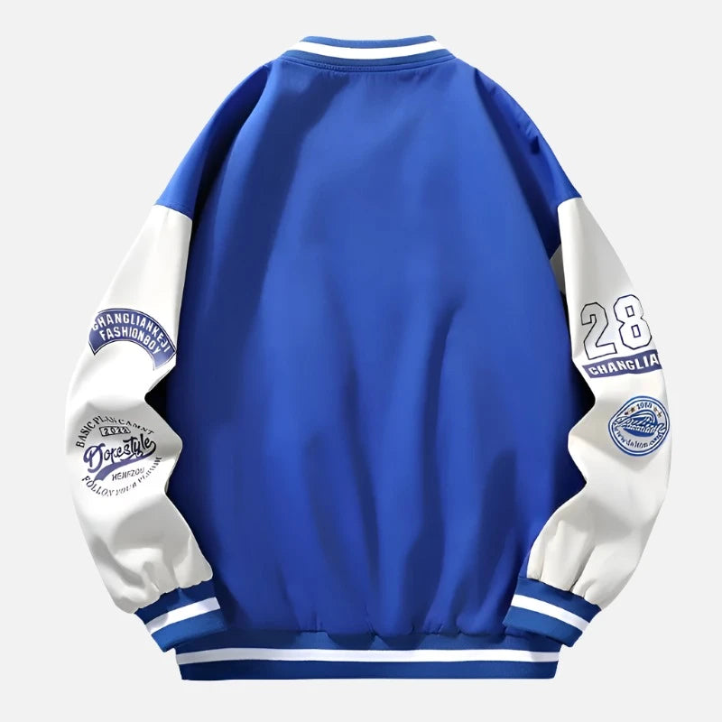 Spring Baseball Style Varsity Jacket