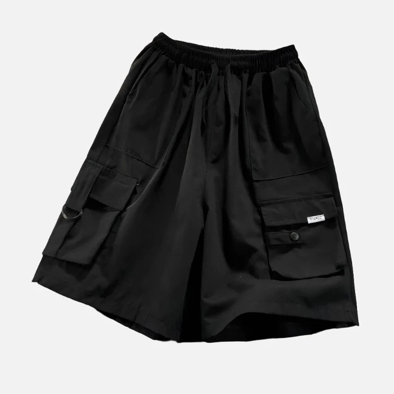 Cargo Pocket Minimalist Drawstring Shorts