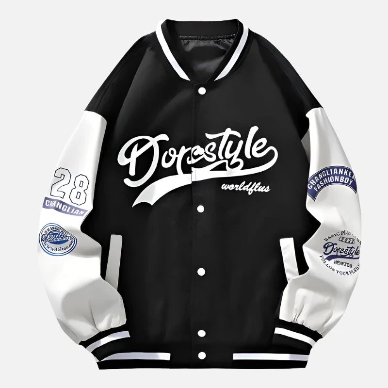 Spring Baseball Style Varsity Jacket