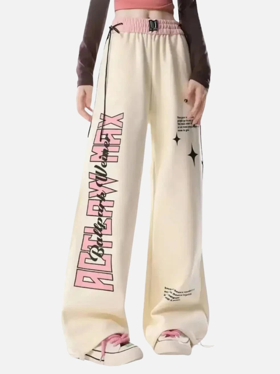 Graphic Lettering Streetwear Core Pants