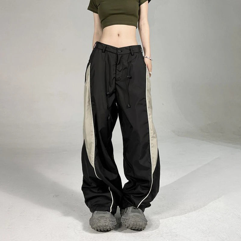 Baggy Oversized Sports Parachute Wide Leg Joggers