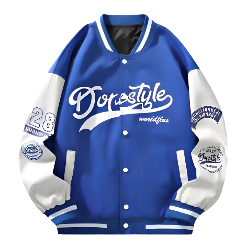 Spring Baseball Style Varsity Jacket