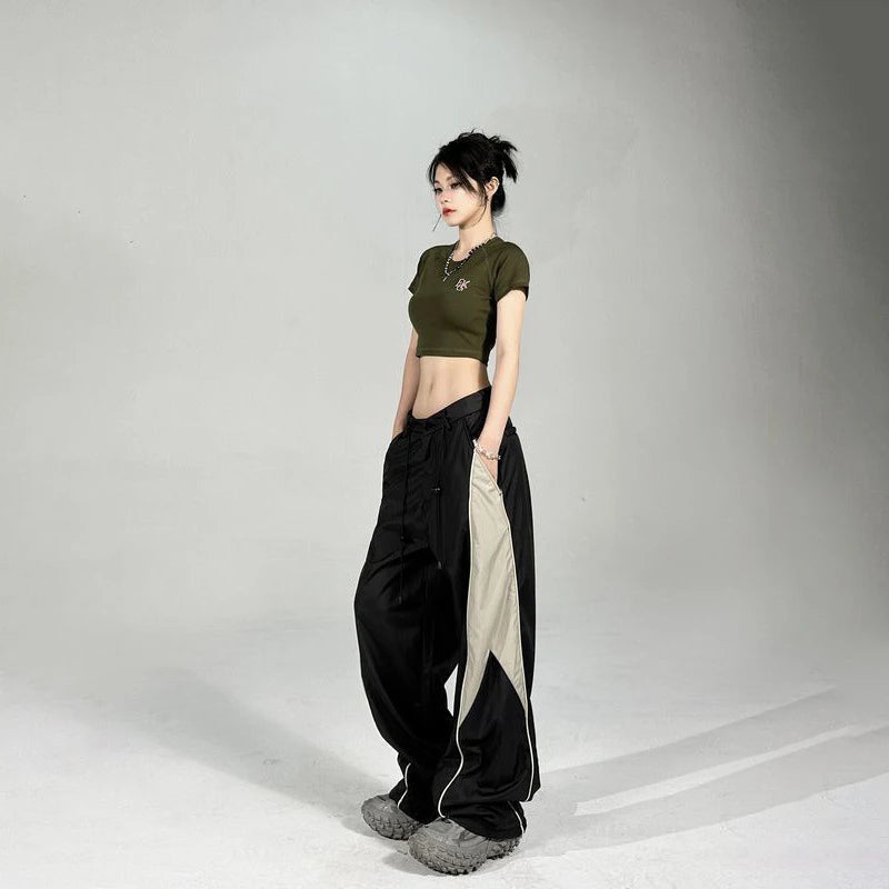 Baggy Oversized Sports Parachute Wide Leg Joggers