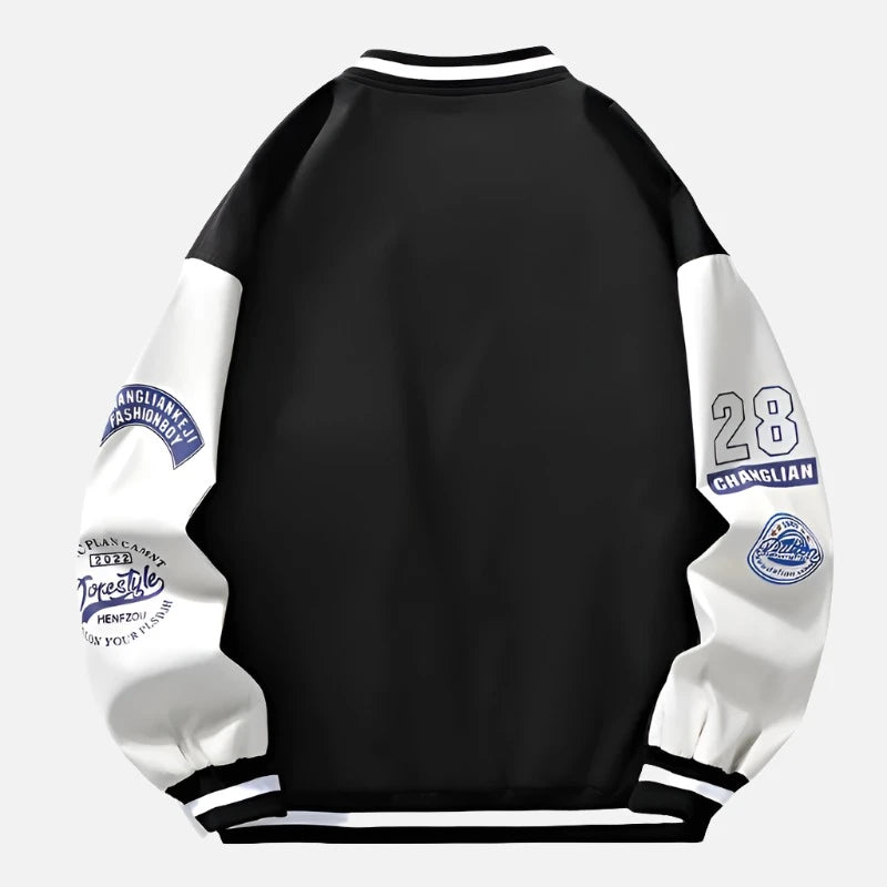 Spring Baseball Style Varsity Jacket