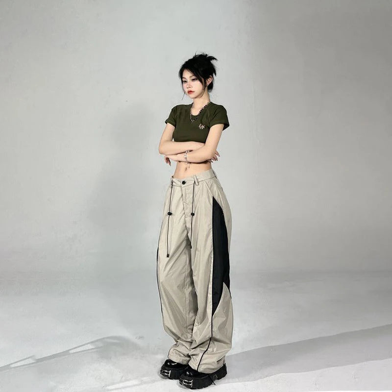 Baggy Oversized Sports Parachute Wide Leg Joggers