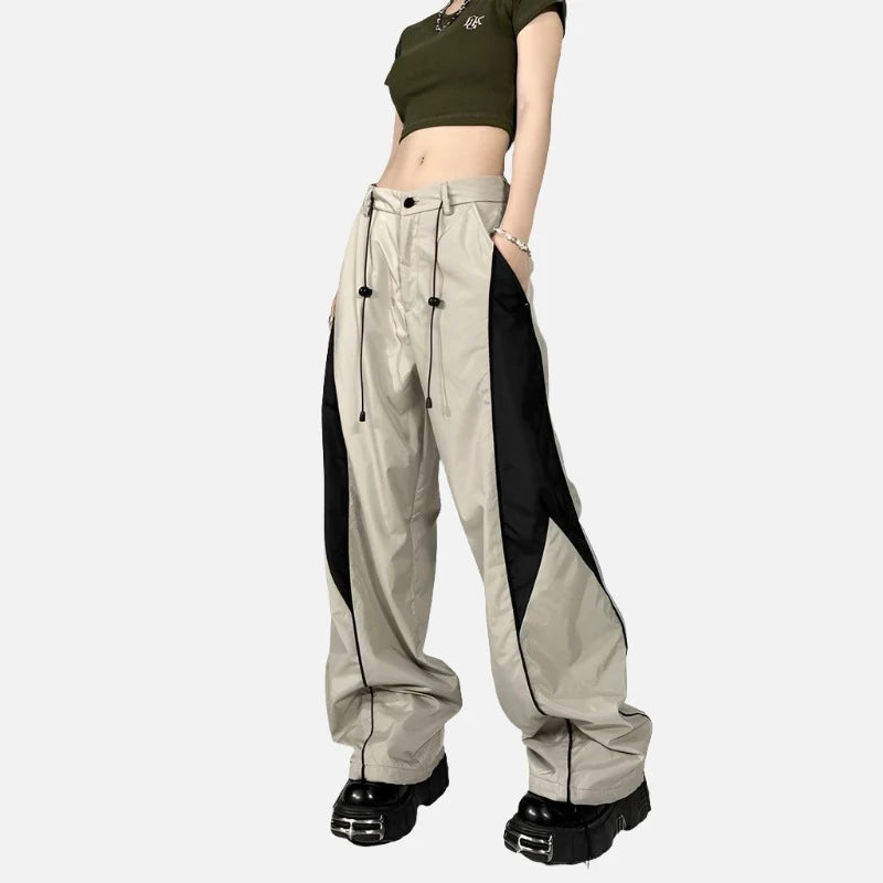 Baggy Oversized Sports Parachute Wide Leg Joggers