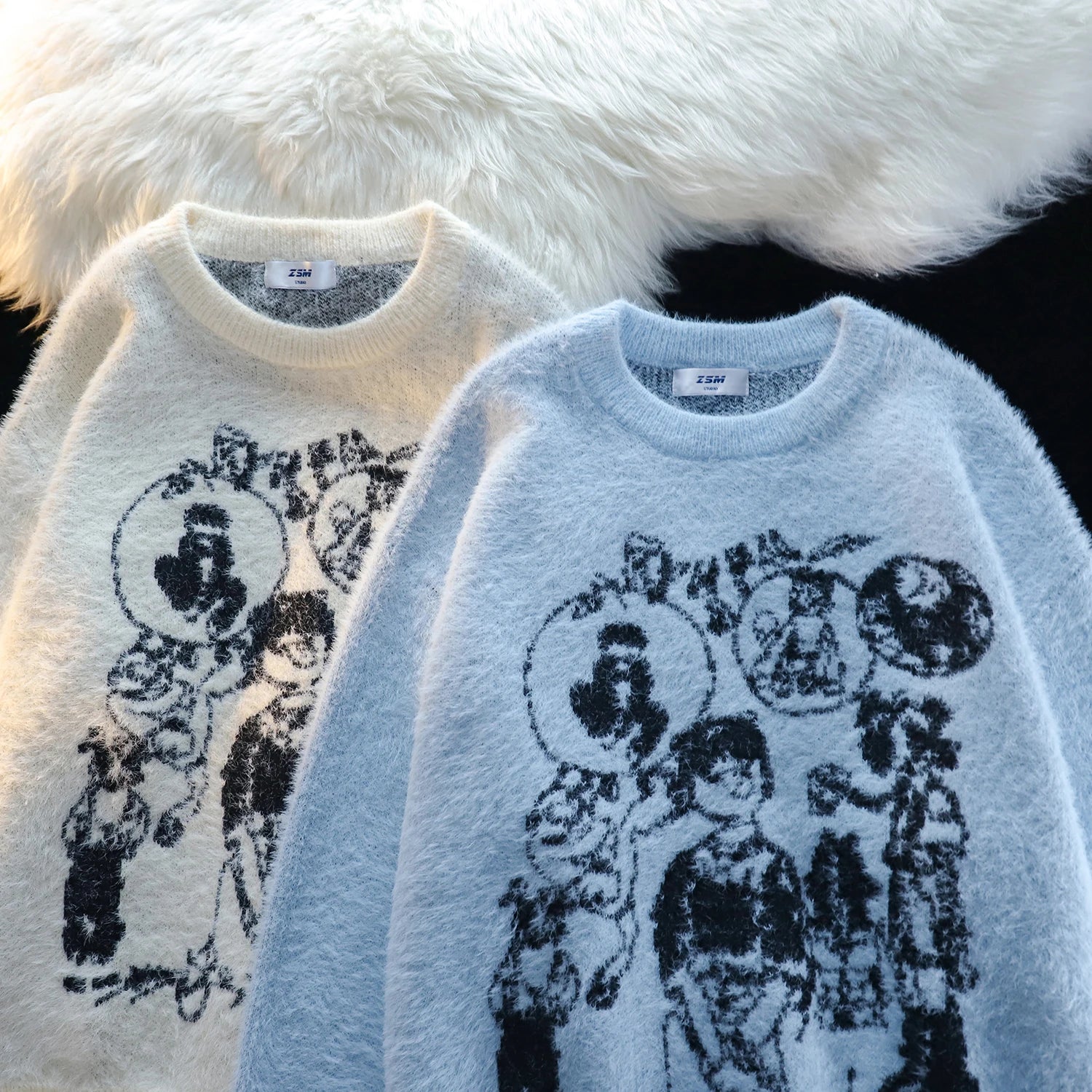 Harajuku Japanese Cartoon Casual Pullover