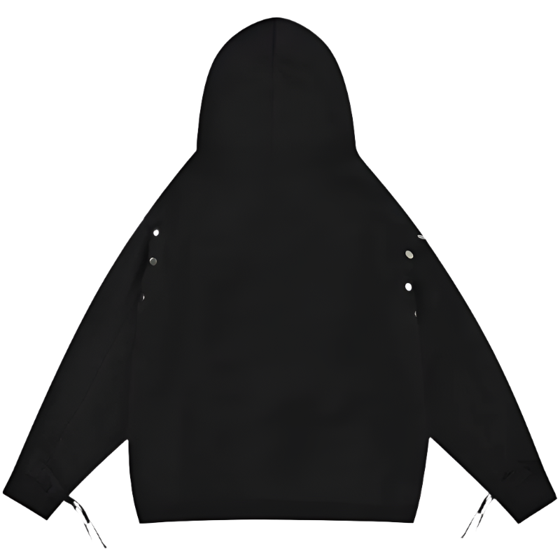 Astro Detachable Sleeve Rhinestone Hoodie