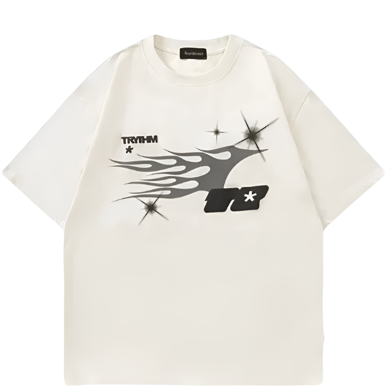 Aesthetic Y2k Pattern Cotton T-Shirt