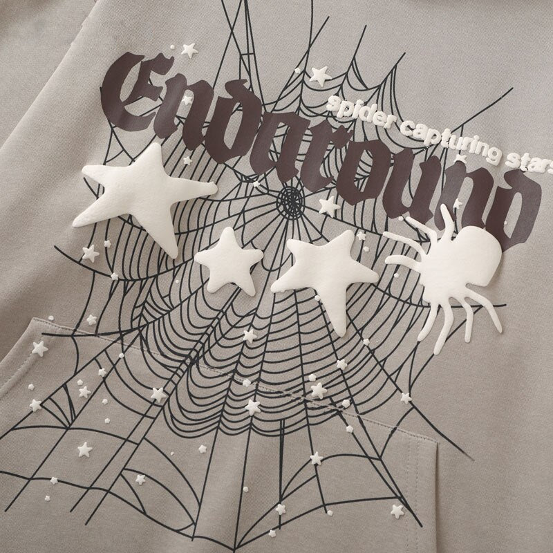 Y2k Web Retro Star Graphic Hoodie